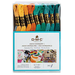 DMC Cotton Embroidery Floss - Anniversary, Set of 36 (Front of packaging)