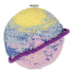 Needle Creations Needle Punch Kit - Planet, 8", finished project