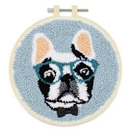 Needle Creations Needle Punch Kit - Bulldog with Glasses, 6"