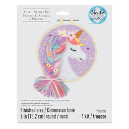 Needle Creations Needle Punch Kit - Unicorn, 6", packaging