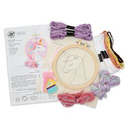 Needle Creations Needle Punch Kit - Unicorn, 6", contents
