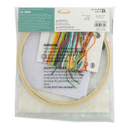 Leisure Arts Cross Stitch Kit - Spicy Disaster, 7", back of the packaging