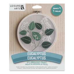 Leisure Arts Organza Embroidery Kit - Eucalyptus (Front of packaging)