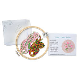 Leisure Arts Organza Embroidery Kit - Lilies