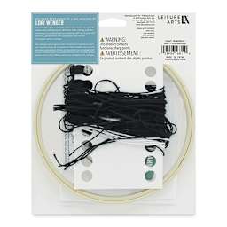 Leisure Arts Embroidery Kit - Monogram, back of the packaging