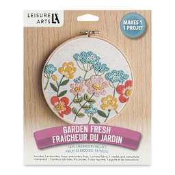 Leisure Arts Embroidery Kit - Garden Fresh, front of the packaging