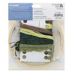 Leisure Arts Embroidery Kit - Herbs, 6" - back of packaging