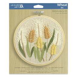 Leisure Arts Embroidery Kit - Wheat, 6" - front of packaging