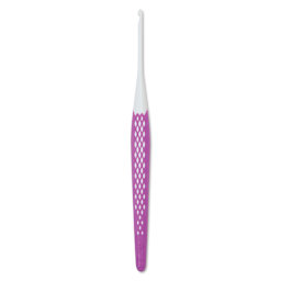 Prym Ergonomics Crochet Hook - C, hook in upright position outside of the packaging