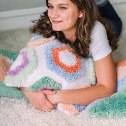 Loran Latch-Stitch Pillow Kits - Hexi, 16" x 16" (Finished pillow)