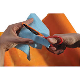 Smart-Fab Art and Decoration Fabric - Closeup of hands cutting fabric