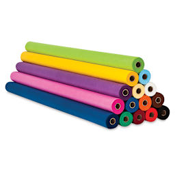 Smart-Fab Art and Decoration Fabric - Rolls of various colors shown stacked at angle