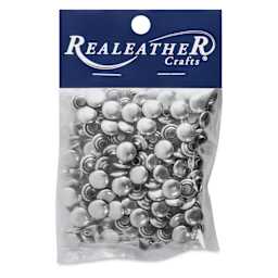 Realeather Rivets - Medium, Pkg of 100