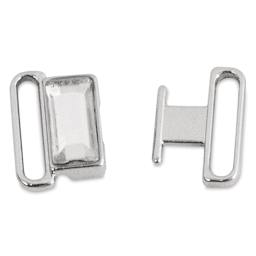 Big Bling Pin Clasp - Top view of both parts of Pin Clasp shown