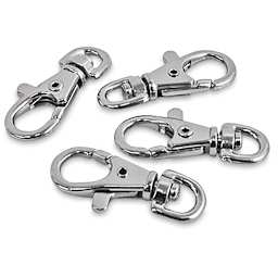 Realeather Swivel Snap Hooks - Set of 4 Nickel plated Hooks shown
