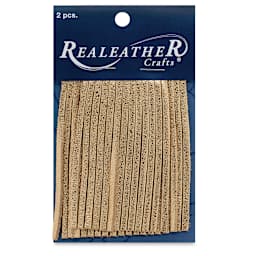 Realeather Fringe - Front of package of Gold Metallic Fringe
