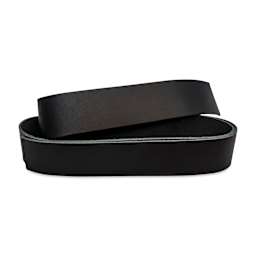 Realeather Leather Strap - Black, 1-1/2" x 50"