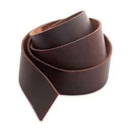 Realeather Leather Strip - Brown, 1-1/2" x 42"