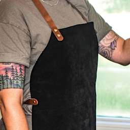 Realeather Leather Strip - Dark Acorn, 3/4" x 48", strip used for apron