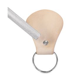 Realeather Rivet Setter Kit - Rivet set in leather keychain
