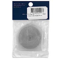 Realeather Leather Rotary Cutter Replacement Blades, Pkg of 10 back of packaging