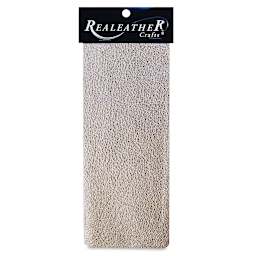 Realeather Metallic Leather Trim Pieces - Front of Silver package