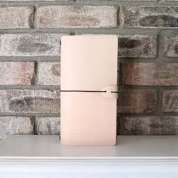 Realeather Leather Travel Journal Kit, finished project