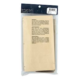 Realeather Leather Travel Journal Kit, back of the packaging