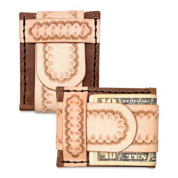 Realeather Discover Leathercraft Kit, wallet made with kit