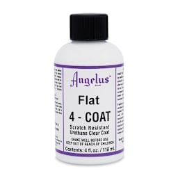 Angelus 4-Coat Urethane Clear Coat - Flat, 4 oz, Bottle