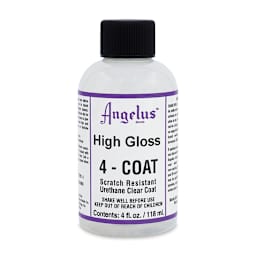 Angelus 4-Coat Urethane Clear Coat - High Gloss, 4 oz, Bottle