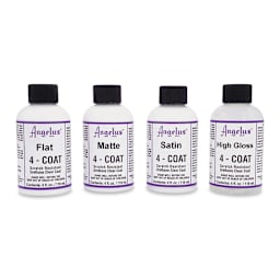 Angelus 4-Coat Urethane Clear Coat (Assorted finishes, 4 oz, Bottles)