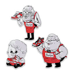 Angelus Sticker Pack - AlexMDC “Old School” Series, Set of 3