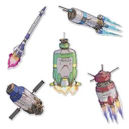 Angelus Sticker Pack - SpaceGooose, Set of 5