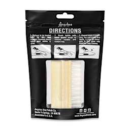 Angelus Suede and Nubuck Cleaning Kit (Back of packaging)