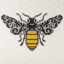 Leisure Arts Diamond Painting Kit - Bee, finished design