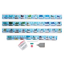 Leisure Arts Diamond Painting Kit - Stained Glass River, back of the packaging