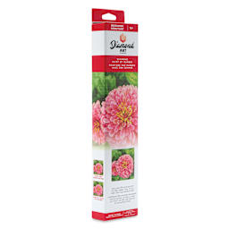 Leisure Arts Diamond Painting Kit - Zinnia, packaging