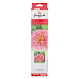 Leisure Arts Diamond Painting Kit - Zinnia, front of packaging