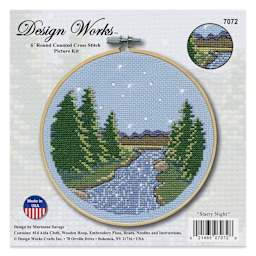 Design Works Counted Cross Stitch Kit - Starry Night, 6" - front of packaging