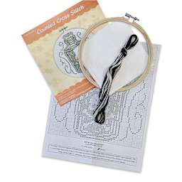 Design Works Counted Cross Stitch Kit - Poison, 6" - contents