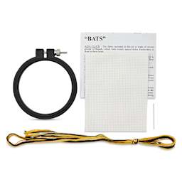 Design Works Counted Cross Stitch Kit - Bats, 3-1/2", contents