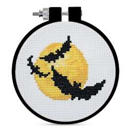 Design Works Counted Cross Stitch Kit - Bats, 3-1/2", finished project