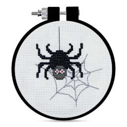 Design Works Counted Cross Stitch Kit - Spider, 3-1/2", finished project