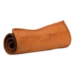 Muud Bea Roll-Up Leather Knitting Needle Case - Brown