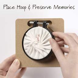 Bucilla Embroidery Hoop Frame - Square, 3" - place hoop & preserve memories