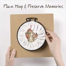 Bucilla Embroidery Hoop Frame - Square, 6" - place hoop & preserve memories