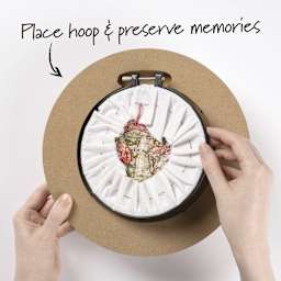 Bucilla Embroidery Hoop Frame - Circle, 6" Dia. - place hoop & preserve memories