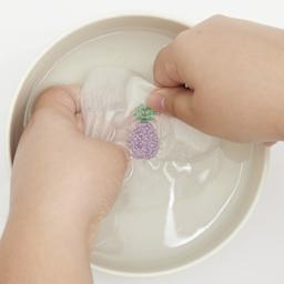 Rico Design Stick and Stitch Embroidery Kit - Pkg of 18, Pixel Art Mix rinsing graphic in bowl of water