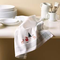 Rico Design Stick and Stitch Embroidery Kit - Pkg of 12, Christmas Forest finished project